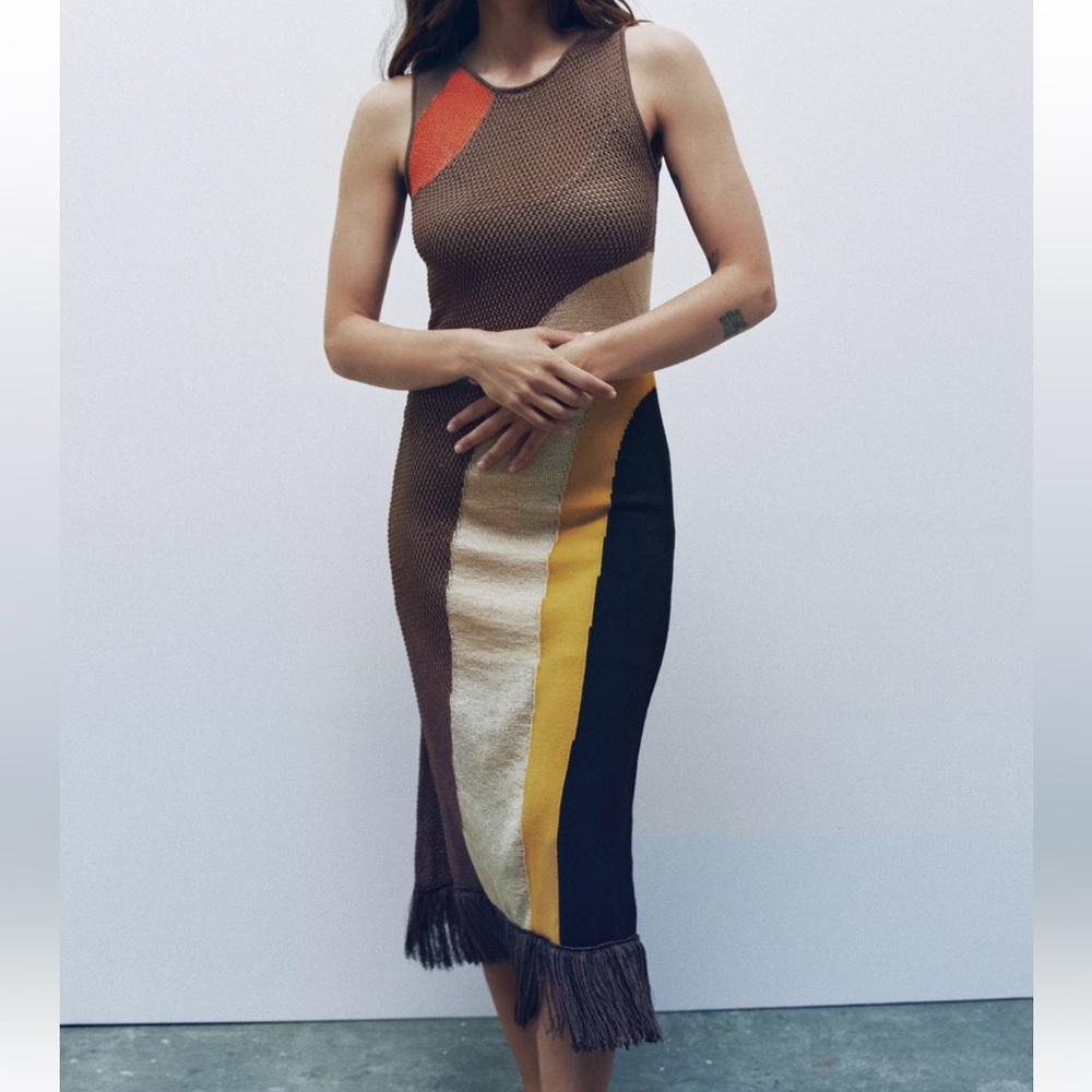 Zara print dress. Perfect for vacation